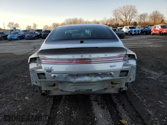 2017 Lincoln MKZ Select with VIN 3LN6L5CC1HR628452, listed as a Copart auction lot 43435425 with 69,752 mi miles and Salvage Title. Bid and sale history available at DreamBid. Image 6.