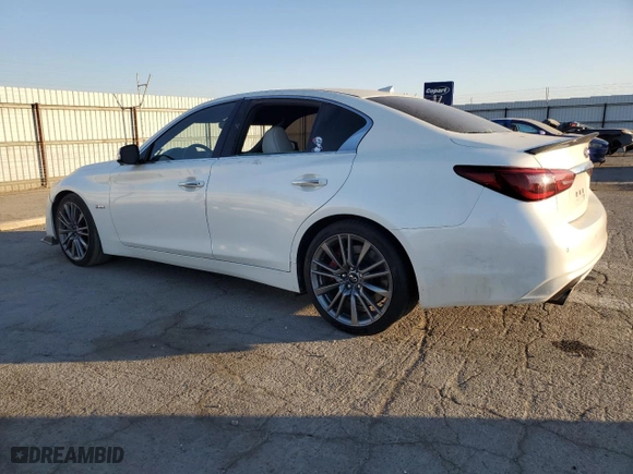 2020 Infiniti Q50 RED SPORT 400 with VIN JN1FV7AP1LM630108, listed as a Copart auction lot 79663584 with NaN miles and Salvage Title. Bid and sale history available at carsss.com. Image 2.