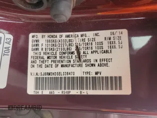 2014 Honda CR-V LX z VIN 5J6RM3H35EL039470, wystawiony jako Copart lot #58930155 z przebiegiem 122 077 mil mil oraz Szkoda całkowita • Salvage title. Historia ofert i sprzedaży dostępna na DreamBid. Obrazek 14.