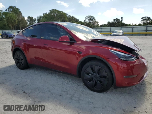 2024 Tesla Model Y Long Range с VIN 7SAYGDEE4RA325145, выставлен на аукционе Copart как лот 61132955 с пробегом 16 659 миль миль и Списание • Salvage title. История ставок и продаж доступна на DreamBid. Изображение 4.