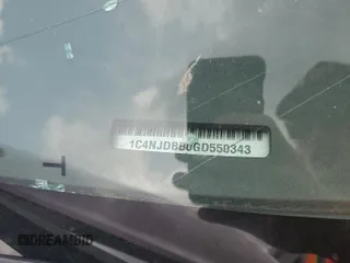 2016 Jeep Compass Sport с VIN 1C4NJDBB0GD550343, выставлен на аукционе Copart как лот 59705185 с пробегом 134 636 миль миль и Списание • Salvage title. История ставок и продаж доступна на DreamBid. Изображение 13.