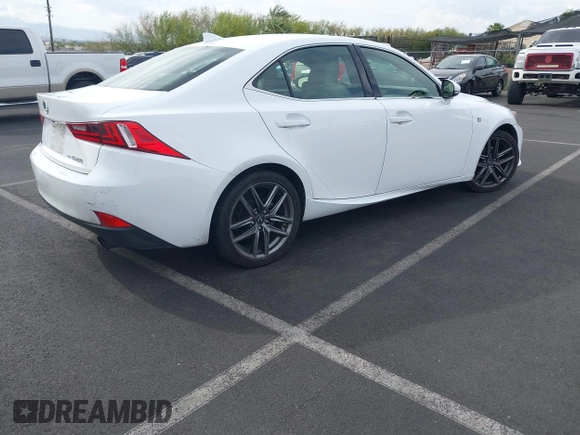 2014 Lexus IS 250 with VIN JTHCF1D25E5004471, listed as a IAAI auction lot 42058552 with 93,697 mi miles and . Bid and sale history available at DreamBid. Image 4.