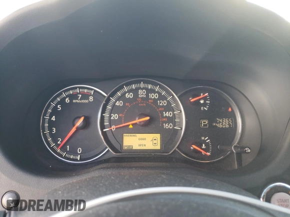 2012 Nissan Maxima S with VIN 1N4AA5AP0CC826981, listed as a Copart auction lot 48478105 with 74,365 mi miles and Salvage Title. Bid and sale history available at DreamBid. Image 9.
