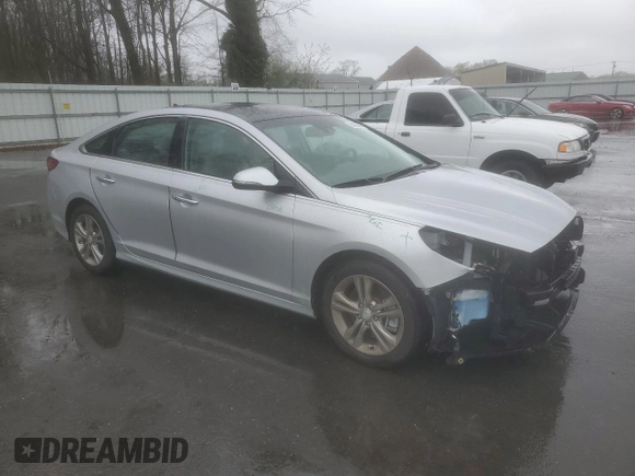 2018 Hyundai Sonata SEL with VIN 5NPE34AF1JH716563, listed as a Copart auction lot 51921415 with 79,869 mi miles and Salvage Title. Bid and sale history available at DreamBid. Image 4.