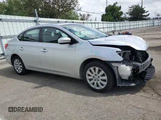 2019 Nissan Sentra S with VIN 3N1AB7AP2KY244313, listed as a Copart auction lot 59737575 with 46,198 mi miles and Salvage title. Bid and sale history available at DreamBid. Image 4.