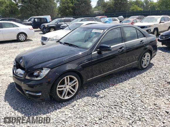 2012 Mercedes-Benz C 300 Sport with VIN WDDGF8BB2CR202340, listed as a Copart auction lot 63282835 with 111,000 mi miles and Salvage title. Bid and sale history available at DreamBid. Image 1.