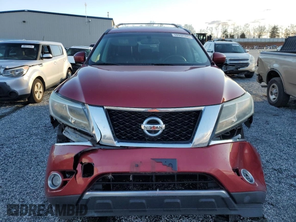 2014 Nissan Pathfinder Platinum with VIN 5N1AR2MM8EC727715, listed as a Copart auction lot 48992395 with 165,048 mi miles and Salvage title. Bid and sale history available at DreamBid. Image 5.