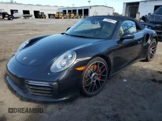 2017 Porsche 911 Turbo with VIN WP0CD2A98HS178622, listed as a Copart auction lot 78998074 with 0 mi miles and Salvage Title. Bid and sale history available at carsss.com. Image 1.