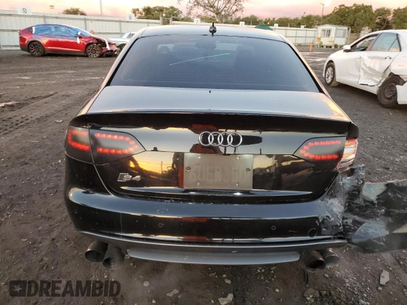 2012 Audi S4 Prestige with VIN WAUKGAFL4CA089935, listed as a Copart auction lot 72654894 with 108,864 mi miles and Salvage Title. Bid and sale history available at carsss.com. Image 6.