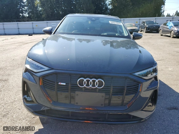 2021 Audi e-tron Sportback Prestige with VIN WA13AAGE8MB037626, listed as a Copart auction lot 69024824 with 21,649 mi miles and Salvage Title. Bid and sale history available at carsss.com. Image 5.