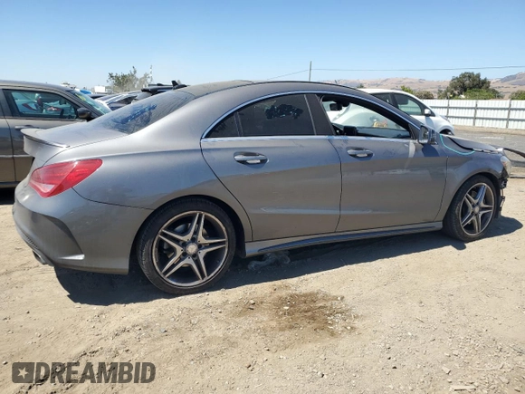 2014 Mercedes-Benz CLA 250 with VIN WDDSJ4EB5EN159989, listed as a Copart auction lot 64262795 with 67,515 mi miles and Salvage title. Bid and sale history available at DreamBid. Image 3.