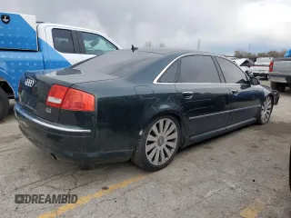 2007 Audi A8 L 4.2L with VIN WAUMV44E47N020858, listed as a Copart auction lot 81004994 with 0 mi miles and Clean Title. Bid and sale history available at carsss.com. Image 3.