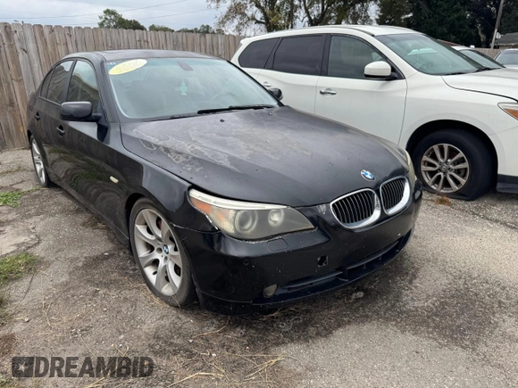 2006 BMW 5 Series 550i with VIN WBANB53506CP00450, listed as a Copart auction lot 83744374 with Not Provided miles and Clean Title. Bid and sale history available at DreamBid. Image 1.