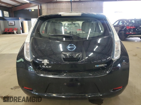 2012 Nissan LEAF SL with VIN JN1AZ0CP5CT017515, listed as a Copart auction lot 56377265 with 60,217 mi miles and Clean Title. Bid and sale history available at DreamBid. Image 6.