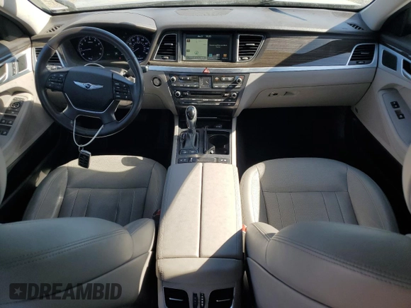 2017 Genesis G80 3.8L with VIN KMHGN4JE9HU175543, listed as a Copart auction lot 57854545 with 75,121 mi miles and Salvage title. Bid and sale history available at DreamBid. Image 8.