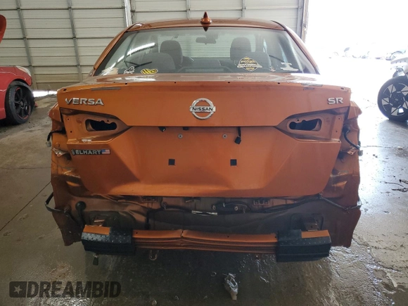 2021 Nissan Versa SR with VIN 3N1CN8FV9ML813557, listed as a Copart auction lot 60242635 with 65,825 mi miles and Salvage title. Bid and sale history available at DreamBid. Image 6.