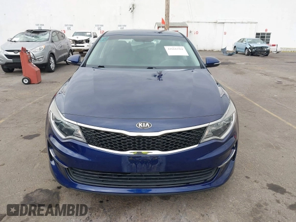 2016 Kia Optima LX Turbo with VIN 5XXGT4L11GG006576, listed as a IAAI auction lot 41666504 with 87,257 mi miles. Bid and sale history available at carsss.com. Image 12.