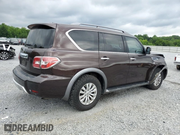 2018 Nissan Armada SV with VIN JN8AY2ND3J9050882, listed as a Copart auction lot 57383364 with 138,342 mi miles and Salvage Title. Bid and sale history available at carsss.com. Image 3.