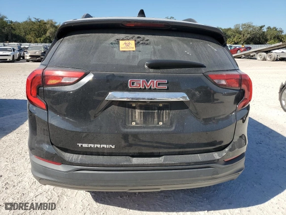 2018 GMC Terrain SLE with VIN 3GKALMEV5JL341961, listed as a Copart auction lot 42404355 with 0 mi miles and Salvage Title. Bid and sale history available at carsss.com. Image 6.