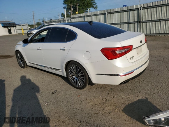 2014 Kia Cadenza Premium with VIN KNALN4D76E5139862, listed as a Copart auction lot 64353874 with 168,082 mi miles and Salvage Title. Bid and sale history available at carsss.com. Image 2.