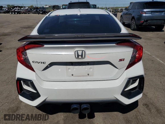 2020 Honda Civic Si with VIN 2HGFC1E52LH704407, listed as a Copart auction lot 54919985 with 44,521 mi miles and Salvage Title. Bid and sale history available at DreamBid. Image 6.