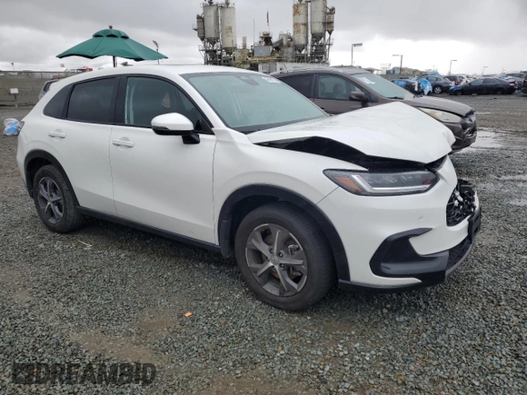 2025 Honda HR-V EX-L with VIN 3CZRZ1H71SM708756, listed as a Copart auction lot 48896755 with 5,231 mi miles and Salvage Title. Bid and sale history available at carsss.com. Image 4.