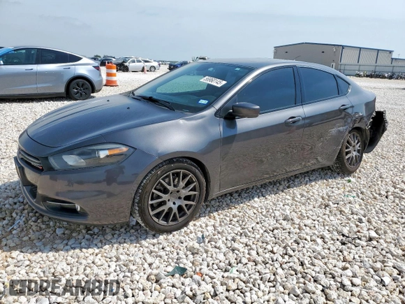 2015 Dodge Dart GT with VIN 1C3CDFEB9FD277668, listed as a Copart auction lot 56960145 with 162,124 mi miles and Salvage title. Bid and sale history available at DreamBid. Image 1.