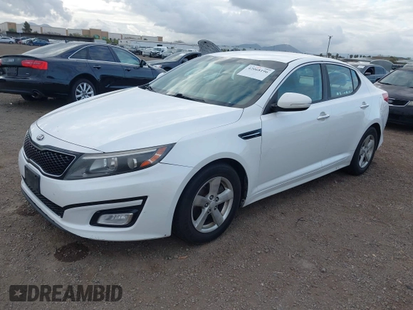 2015 Kia Optima LX with VIN KNAGM4A77F5622299, listed as a IAAI auction lot 42068196 with 200,908 mi miles. Bid and sale history available at carsss.com. Image 17.