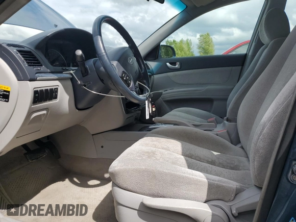 2006 Hyundai Sonata GLS with VIN 5NPEU46F16H054495, listed as a Copart auction lot 56177335 with 116,927 mi miles and Salvage Title. Bid and sale history available at DreamBid. Image 7.