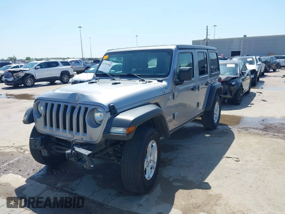 2021 Jeep Wrangler Unlimited Willys with VIN 1C4HJXDN1MW616467, listed as a IAAI auction lot 41791928 with 88,618 mi miles and . Bid and sale history available at DreamBid. Image 2.