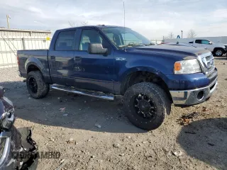 2008 Ford F-150 XL with VIN 1FTRW14W28FB58584, listed as a Copart auction lot 46130185 with 206,861 mi miles and Salvage Title. Bid and sale history available at carsss.com. Image 4.