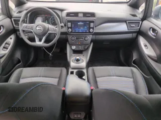 2024 Nissan LEAF S with VIN 1N4AZ1BV5RC555956, listed as a Copart auction lot 60755845 with 9,587 mi miles and Salvage title. Bid and sale history available at DreamBid. Image 8.