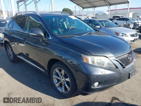 2010 Lexus RX 350 with VIN 2T2BK1BA9AC010849, listed as a IAAI auction lot 41130507 with 312,313 mi miles. Bid and sale history available at carsss.com. Image 1.