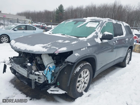 2021 Chevrolet Traverse LS with VIN 1GNERFKW3MJ104005, listed as a IAAI auction lot 41084040 with 63,660 mi miles. Bid and sale history available at carsss.com. Image 18.