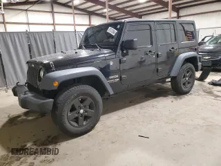 2018 Jeep Wrangler JK Unlimited Sport S with VIN 1C4HJWDG6JL821579, listed as a Copart auction lot 87313354 with 29,691 mi miles and Salvage Title. Bid and sale history available at carsss.com. Image 1.