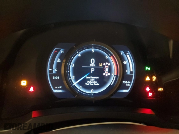 2020 Lexus IS 300 F Sport with VIN JTHGA1D26L5105256, listed as a Copart auction lot 58562945 with 75,244 mi miles and Non repairable. Bid and sale history available at DreamBid. Image 9.