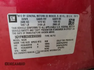 2014 Cadillac SRX Luxury Collection z VIN 3GYFNBE30ES560380, wystawiony jako Copart lot #53472775 z przebiegiem 110 019 mil mil oraz Szkoda całkowita • Salvage title. Historia ofert i sprzedaży dostępna na DreamBid. Obrazek 12.