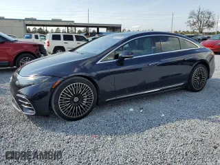 2022 Mercedes-Benz EQS with VIN W1KCG2DB5NA015097, listed as a Copart auction lot 43803595 with 0 mi miles and Salvage Title. Bid and sale history available at carsss.com. Image 1.