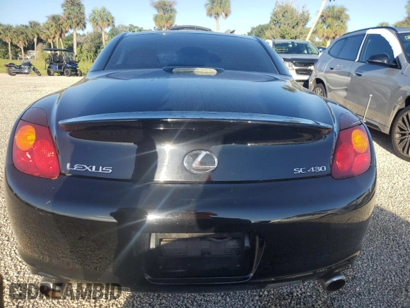 2002 Lexus SC with VIN JTHFN48Y620002947, listed as a Copart auction lot 74072704 with Not Provided miles and Salvage Title. Bid and sale history available at carsss.com. Image 6.