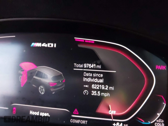 2020 BMW X3 M40i with VIN 5UXTY9C02LLE60321, listed as a IAAI auction lot 41656658 with 97,641 mi miles and . Bid and sale history available at DreamBid. Image 15.