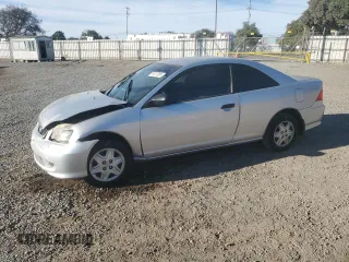 2005 Honda Civic Cpe VP SSRS with VIN 1HGEM22385L067577, listed as a Copart auction lot 79317004 with 230,154 mi miles and Salvage Title. Bid and sale history available at carsss.com. Image 1.