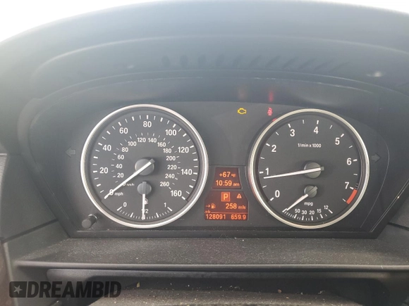 2010 BMW 5 Series 528i with VIN WBANU5C51AC365413, listed as a Copart auction lot 47758385 with 128,091 mi miles and Salvage Title. Bid and sale history available at carsss.com. Image 9.