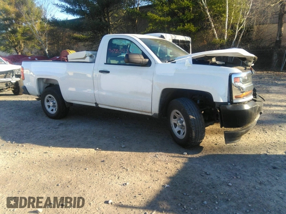 2016 Chevrolet Silverado 1500 Work Truck with VIN 1GCNCNEHXGZ407421, listed as a IAAI auction lot 40780437 with 29,460 mi miles. Bid and sale history available at carsss.com. Image 1.
