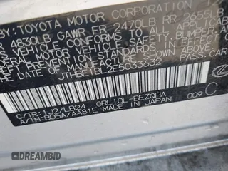 2014 Lexus GS 350 с VIN JTHBE1BL2E5033632, выставлен на аукционе IAAI как лот 41956128 с пробегом 118 723 миль миль и . История ставок и продаж доступна на DreamBid. Изображение 9.