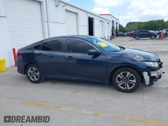 2018 Honda Civic Sedan LX with VIN 19XFC2F59JE010177, listed as a IAAI auction lot 42009728 with 91,404 mi miles. Bid and sale history available at carsss.com. Image 14.