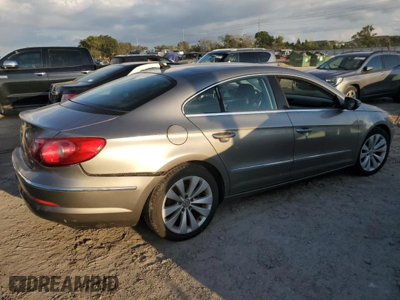 2010 Volkswagen CC Sport with VIN WVWNN7ANXAE552099, listed as a Copart auction lot 73831174 with 0 mi miles and Salvage Title. Bid and sale history available at carsss.com. Image 3.