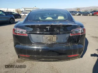 2022 Tesla Model S with VIN 5YJSA1E59NF460010, listed as a Copart auction lot 42797455 with Not provided miles and Salvage title. Bid and sale history available at DreamBid. Image 6.
