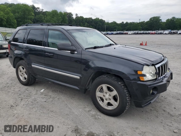 2005 Jeep Grand Cherokee Limited with VIN 1J4HR58N75C629440, listed as a Copart auction lot 58539715 with 146,144 mi miles and Salvage title. Bid and sale history available at DreamBid. Image 4.