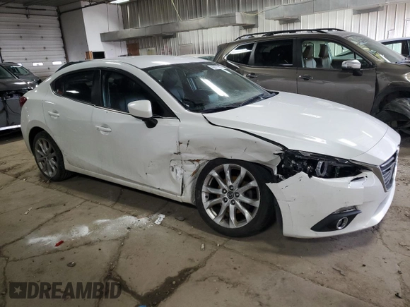 2014 Mazda 3 S Touring with VIN JM1BM1V35E1111697, listed as a Copart auction lot 43978665 with Not Provided miles and Non Repairable. Bid and sale history available at DreamBid. Image 4.