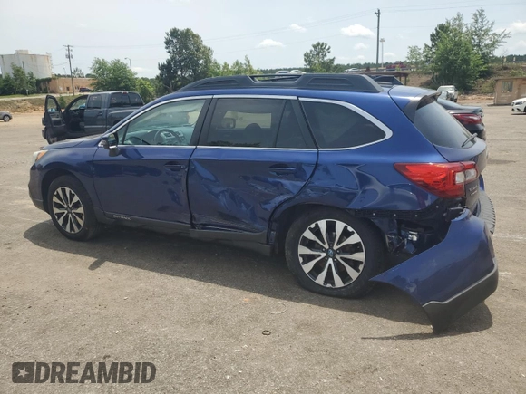 2016 Subaru Outback Limited with VIN 4S4BSENCXG3200780, listed as a Copart auction lot 57398595 with 118,045 mi miles and Salvage title. Bid and sale history available at DreamBid. Image 2.